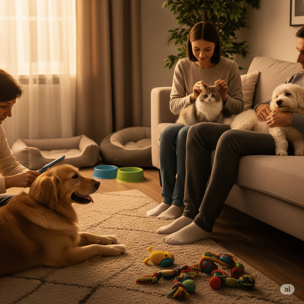 Simple Pet Care Routine at Home